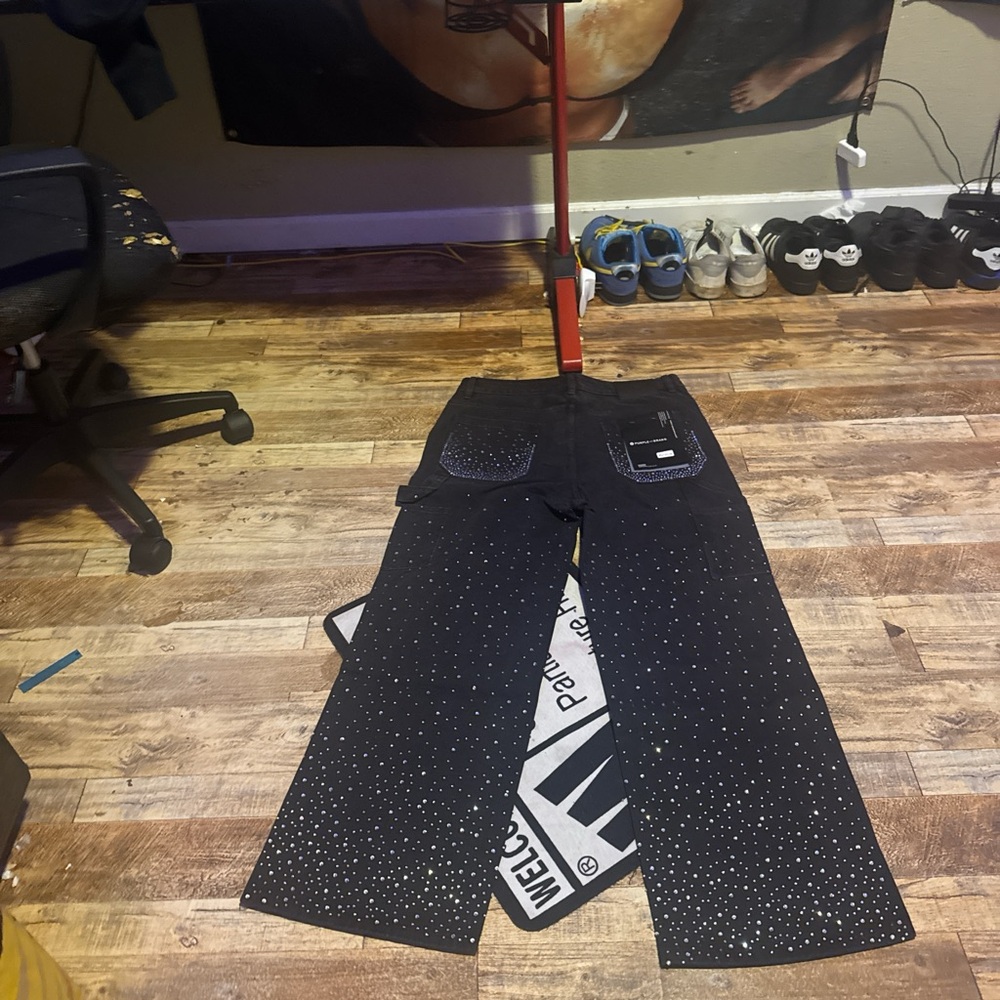 Black Jeans with Silver Studs